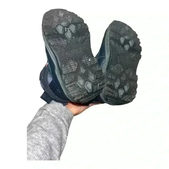 NWOT Carter's Keilor Toddler Boys Navy Blue Orange/Gray Winter Snow Boots S6
 - Picture 5 of 11